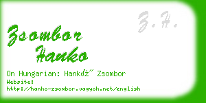 zsombor hanko business card